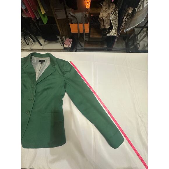 Talbots Green Cotton Blend Blazer – Size 8 - Picture 5 of 12